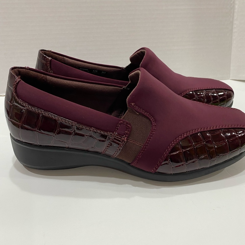 Clark’s burgundy